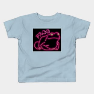 stupid frog neon frog Kids T-Shirt